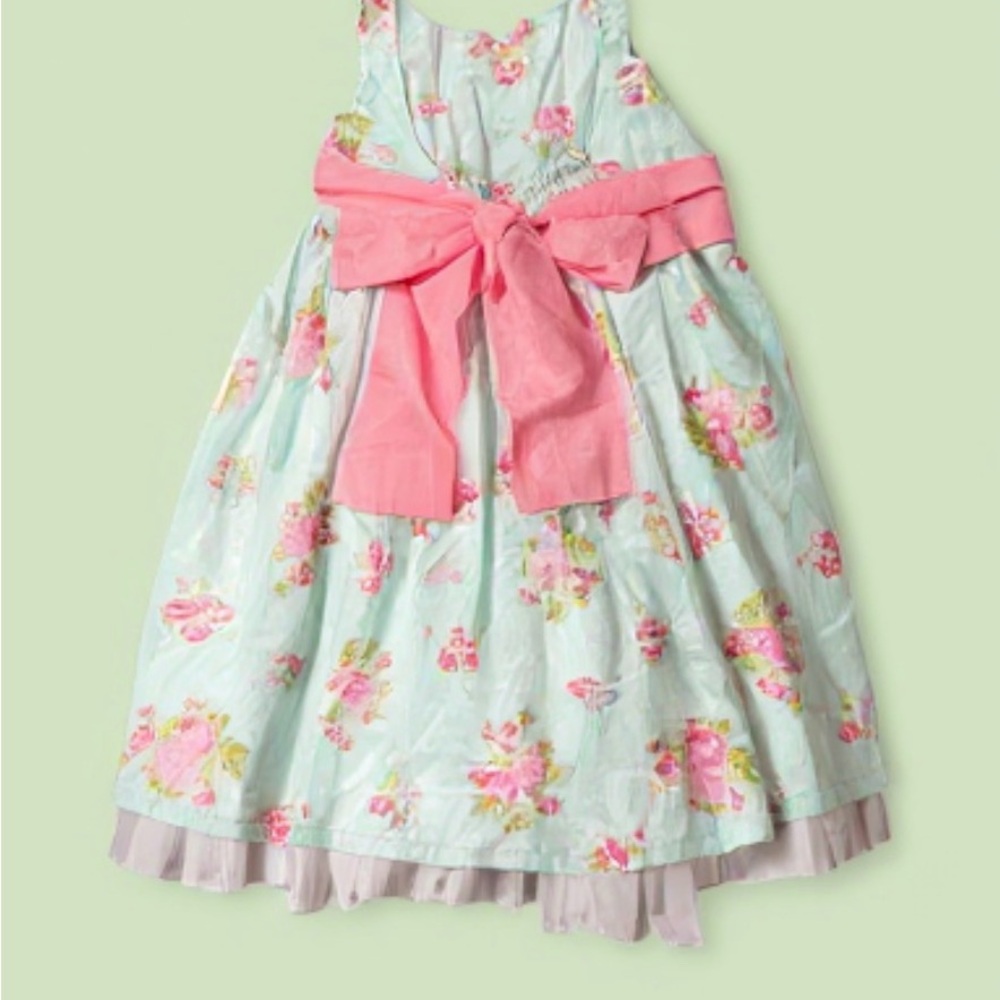 & Other Stories Girls Floral Sleeveless Dress - Size 7 - Picture 3 of 6